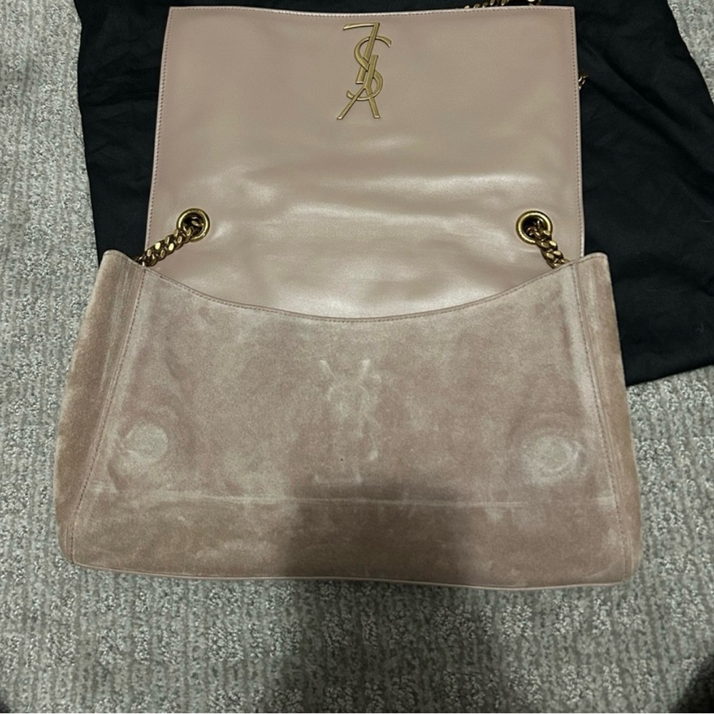 Saint Laurent Kate Crossbody Tan Suede Suede Bag-Reversible - Picture 3 of 10